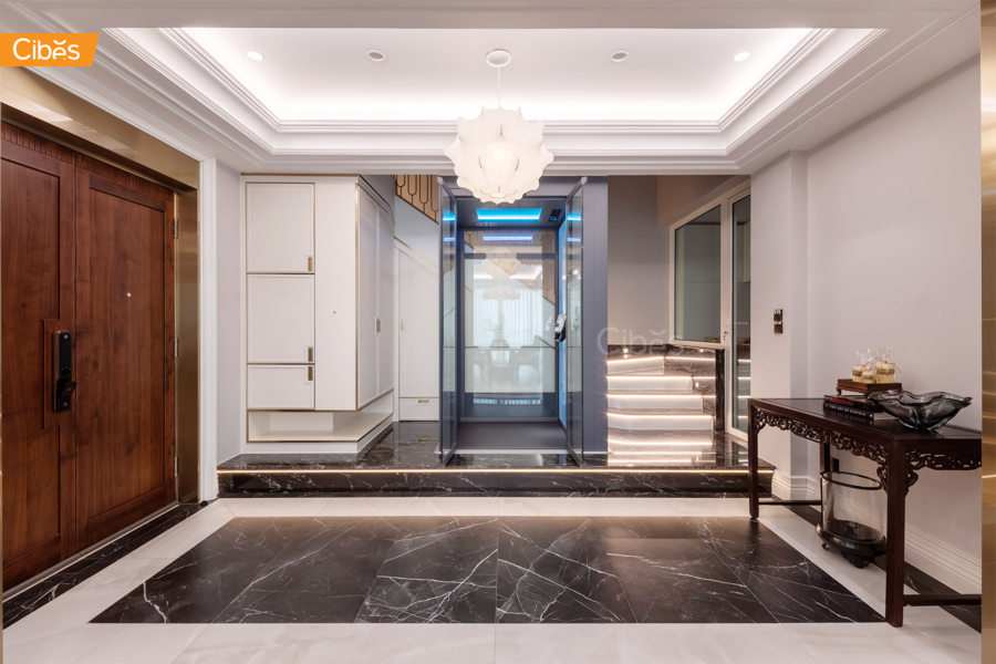 Dự án Sai Gon Pearl, TP HCM - thang máy Cibes V90 Galaxy lắp đặt trong